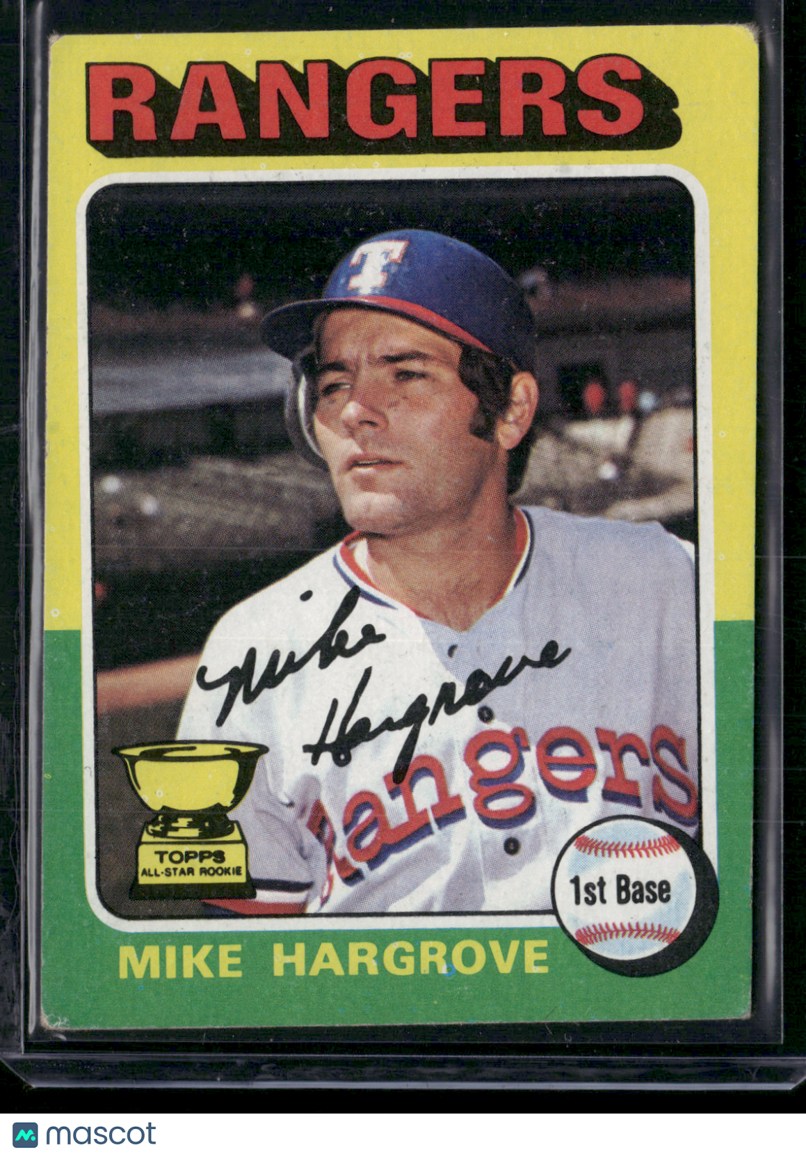 1975 Topps MIKE HARGROVE #106 Rookie Cup (VG-VG/EX)