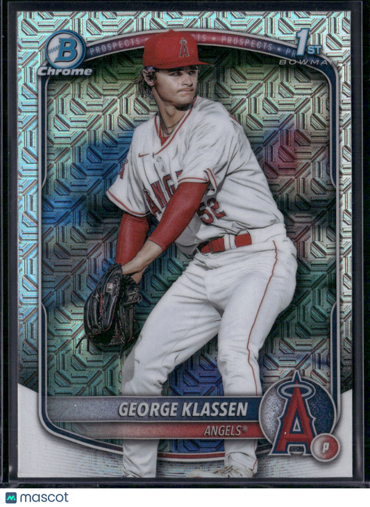 2025 Bowman GEORGE KLASSEN #BCP-63 Chrome Mojo 1st Bowman