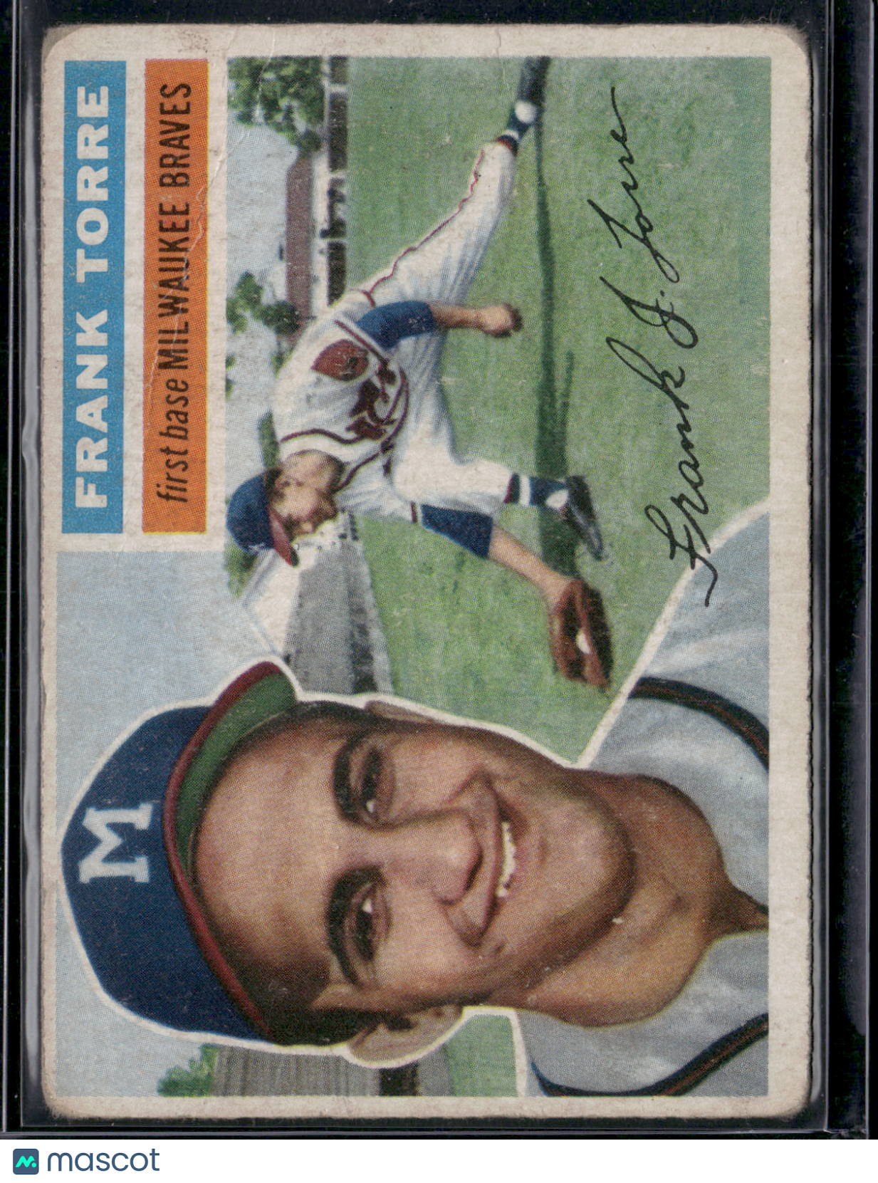 1956 Topps FRANK TORRE #172 Wrinkle