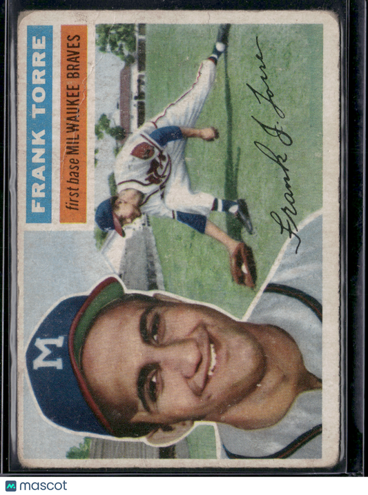 1956 Topps FRANK TORRE #172 Wrinkle