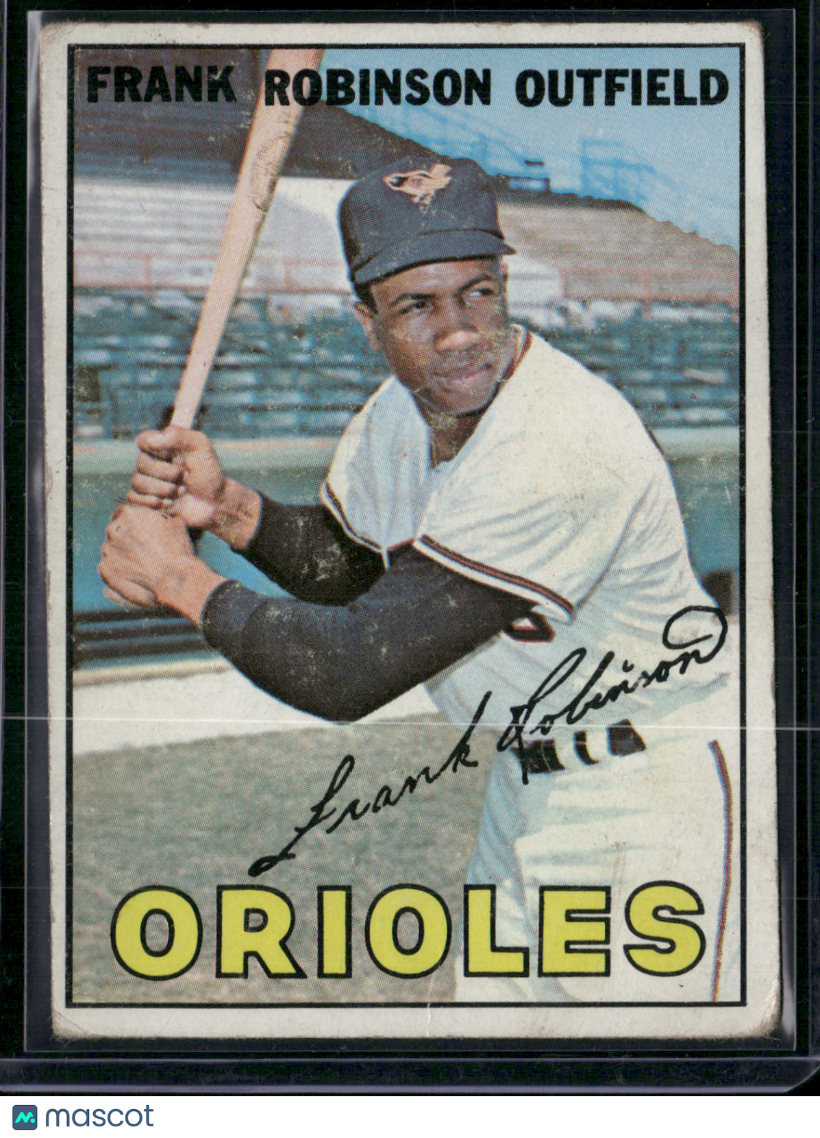 1967 Topps FRANK ROBINSON #100 Toning Surface Dent (VG)