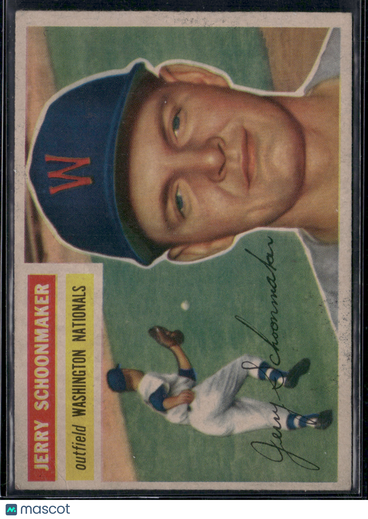 1956 Topps JERRY SCHOONMAKER #216