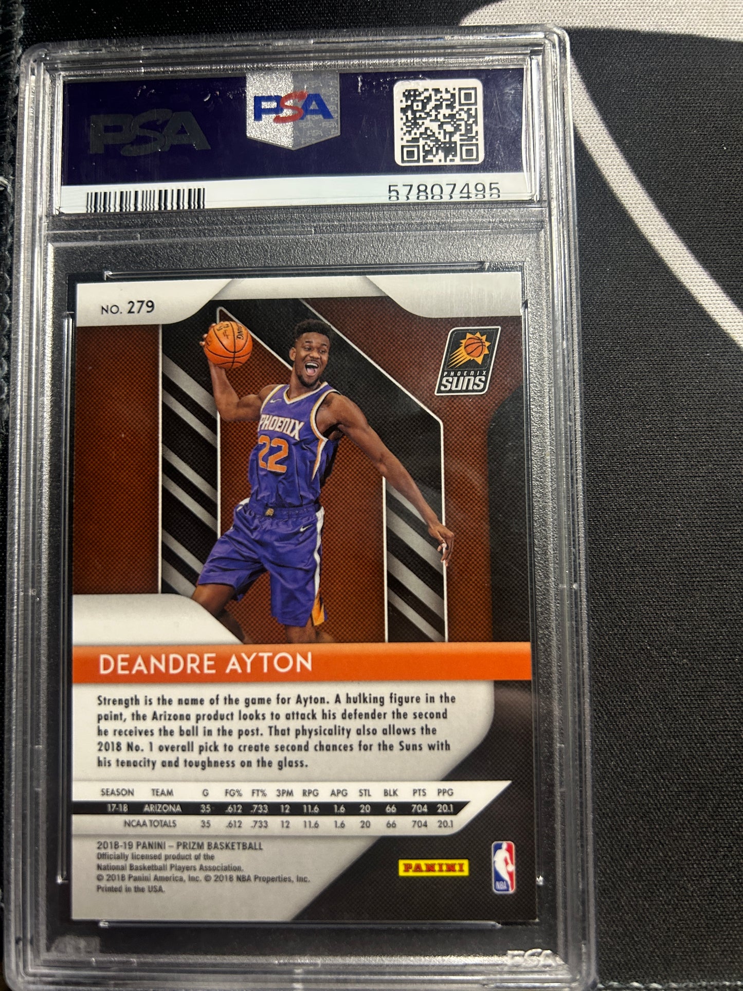 2018 Panini Prizm DEANDRE AYTON #279 PSA 9 Rookie RC