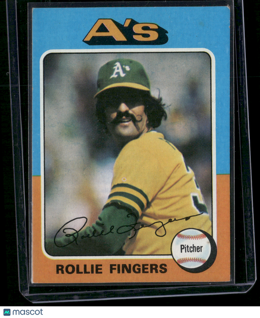 1975 Topps ROLLIE FINGERS #21 (VG-Staining on back)