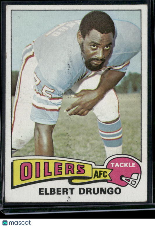 1975 Topps ELBERT DRUNGO #474 (VG - Light Wrinkle)