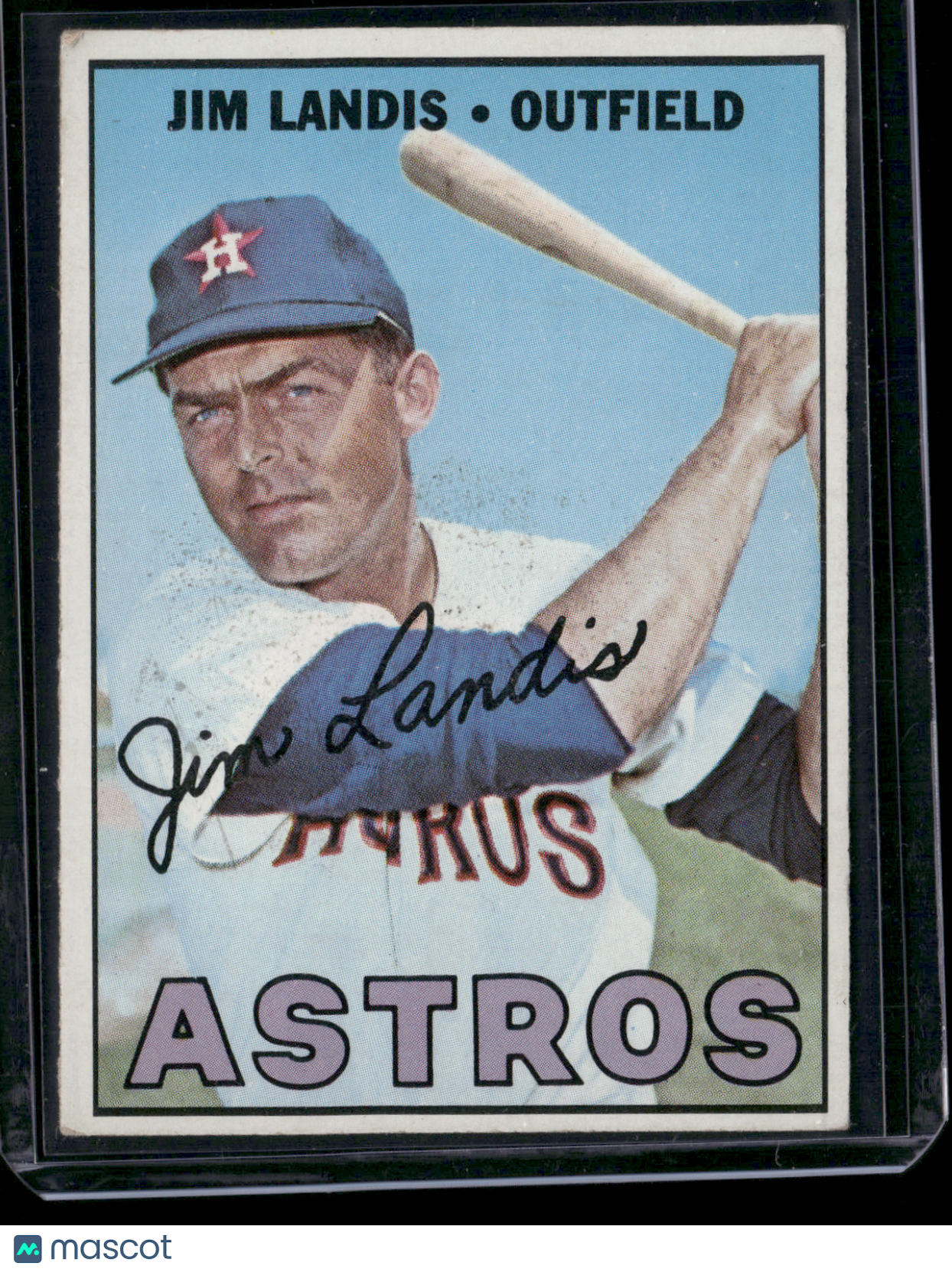1967 Topps JIM LANDIS #483 (Good - Crease)