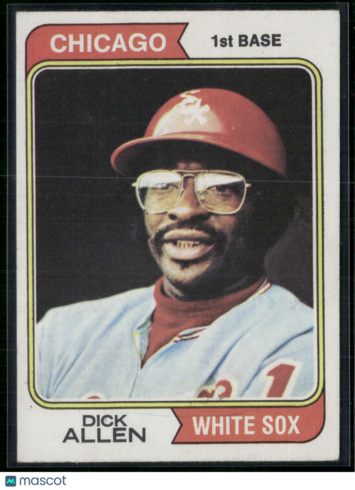 1974 Topps DICK ALLEN #70 Miscut (EX)