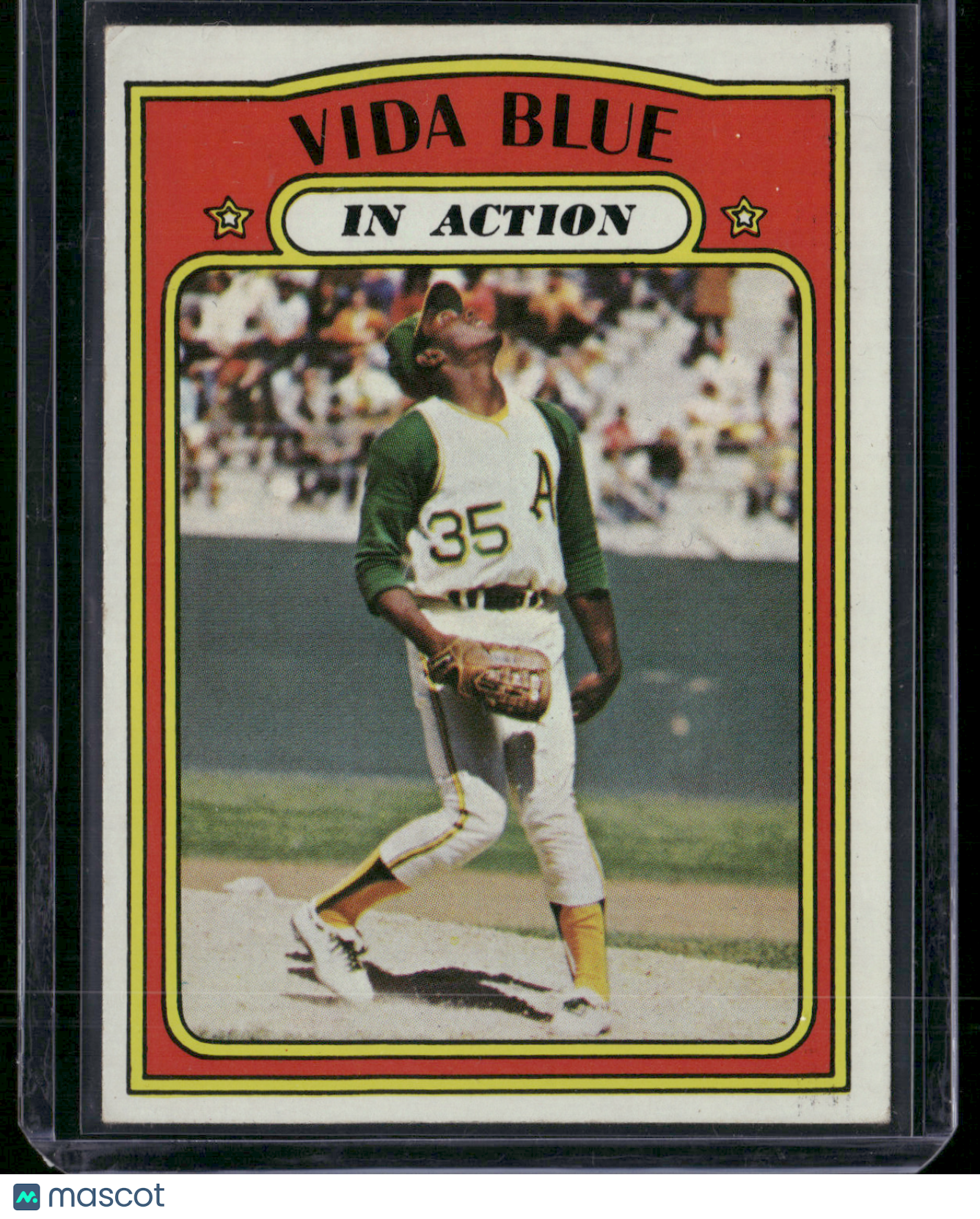 1972 Topps VIDA BLUE #170 In Action (VG)