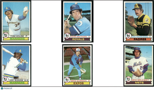 1979 Topps 6 ~ CARDLOT Tom House/Mike Bruhert (EX)