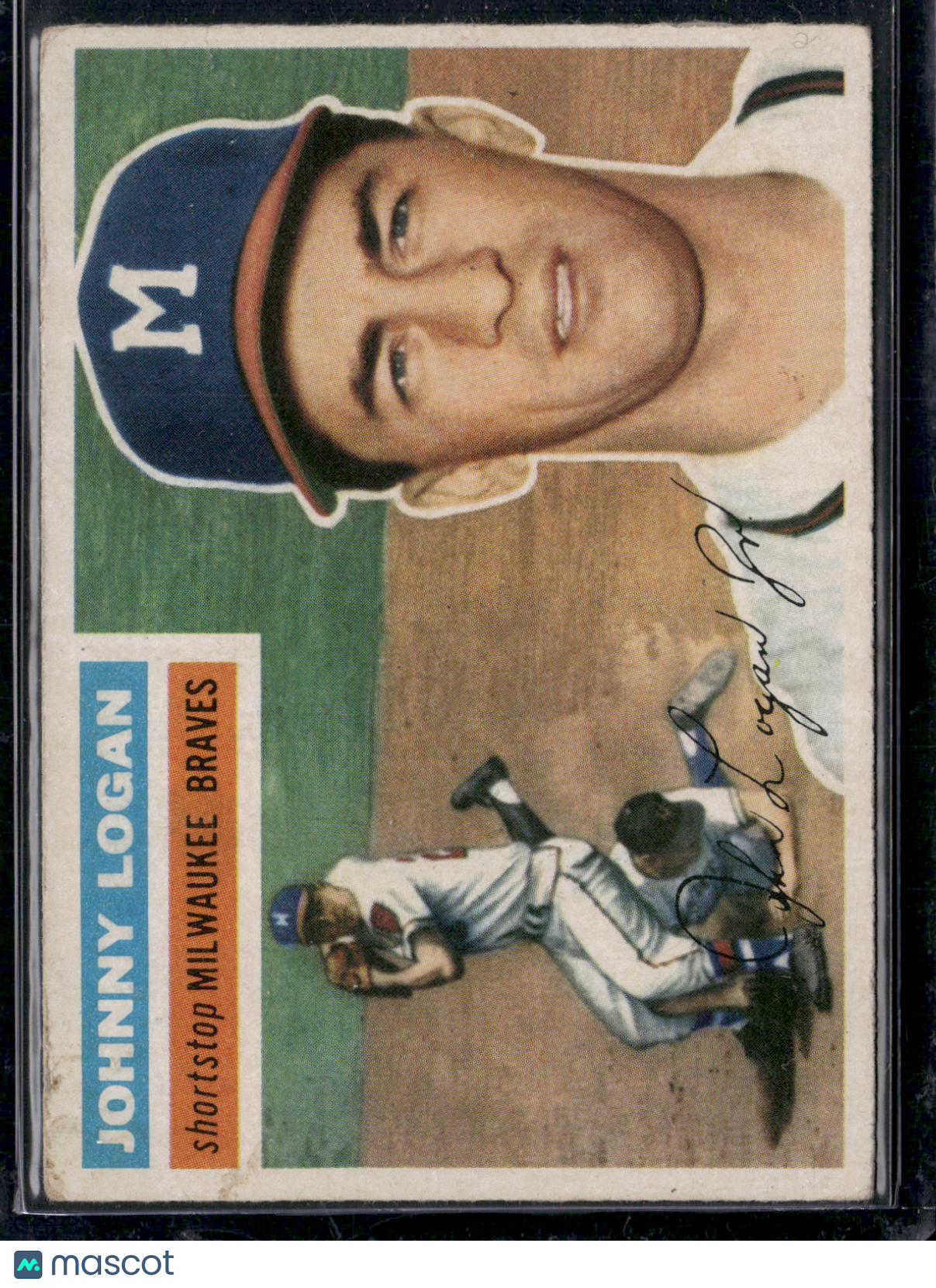 1956 Topps JOHNNY LOGAN #136