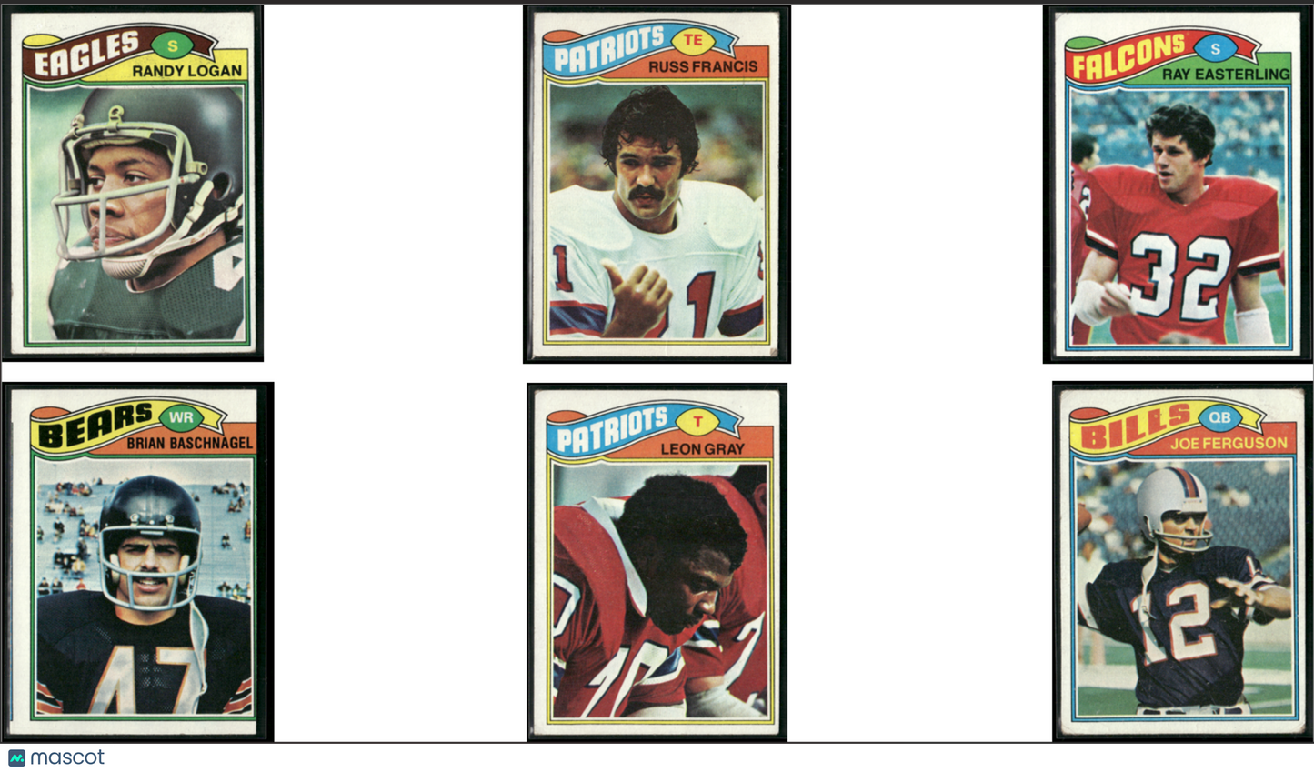 1977 Topps 6 ~ CARDLOT Randy Logan/Joe Ferguson (VG)