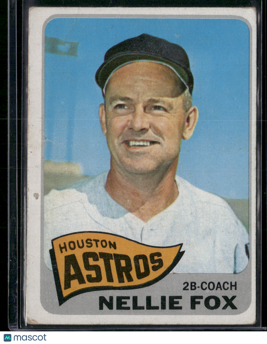 1965 Topps NELLIE FOX #485 Crease