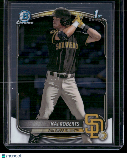 2025 Bowman Chrome KAI ROBERTS #BCP-182 1st Bowman