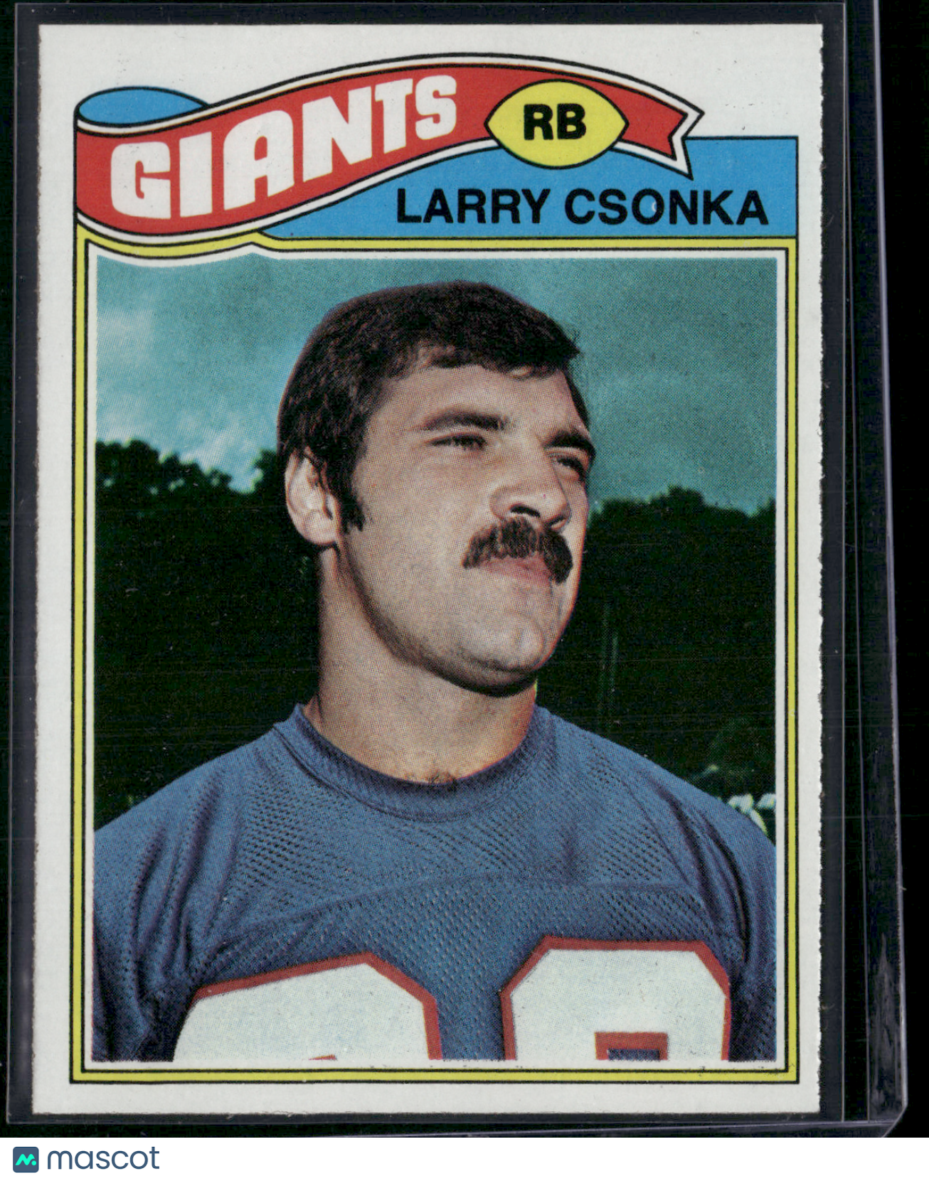 1977 Topps LARRY CSONKA #505 Rough Edge Cut (EX)