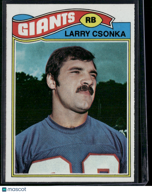 1977 Topps LARRY CSONKA #505 Rough Edge Cut (EX)