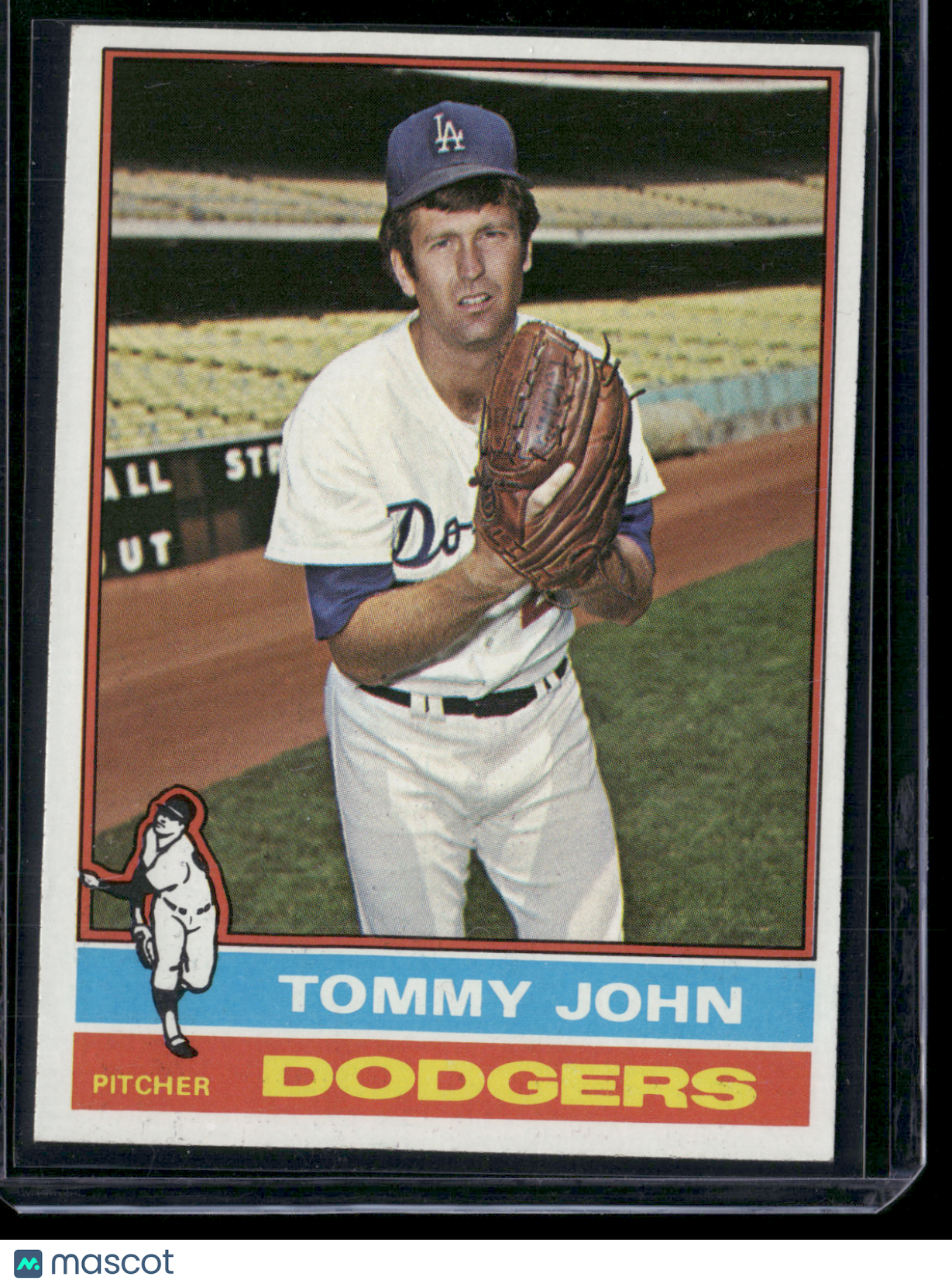 1976 Topps TOMMY JOHN #416 (EX)