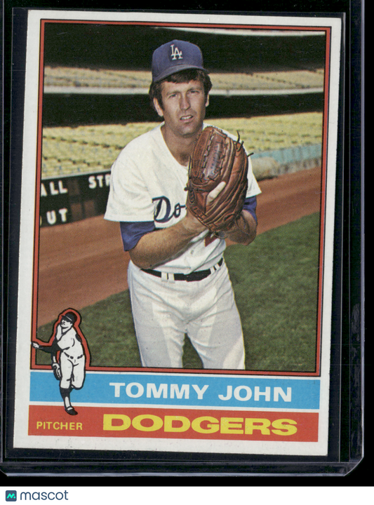 1976 Topps TOMMY JOHN #416 (EX)