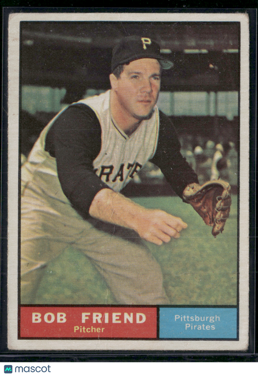 1961 Topps BOB FRIEND #270 Light Wrinkles (VG)