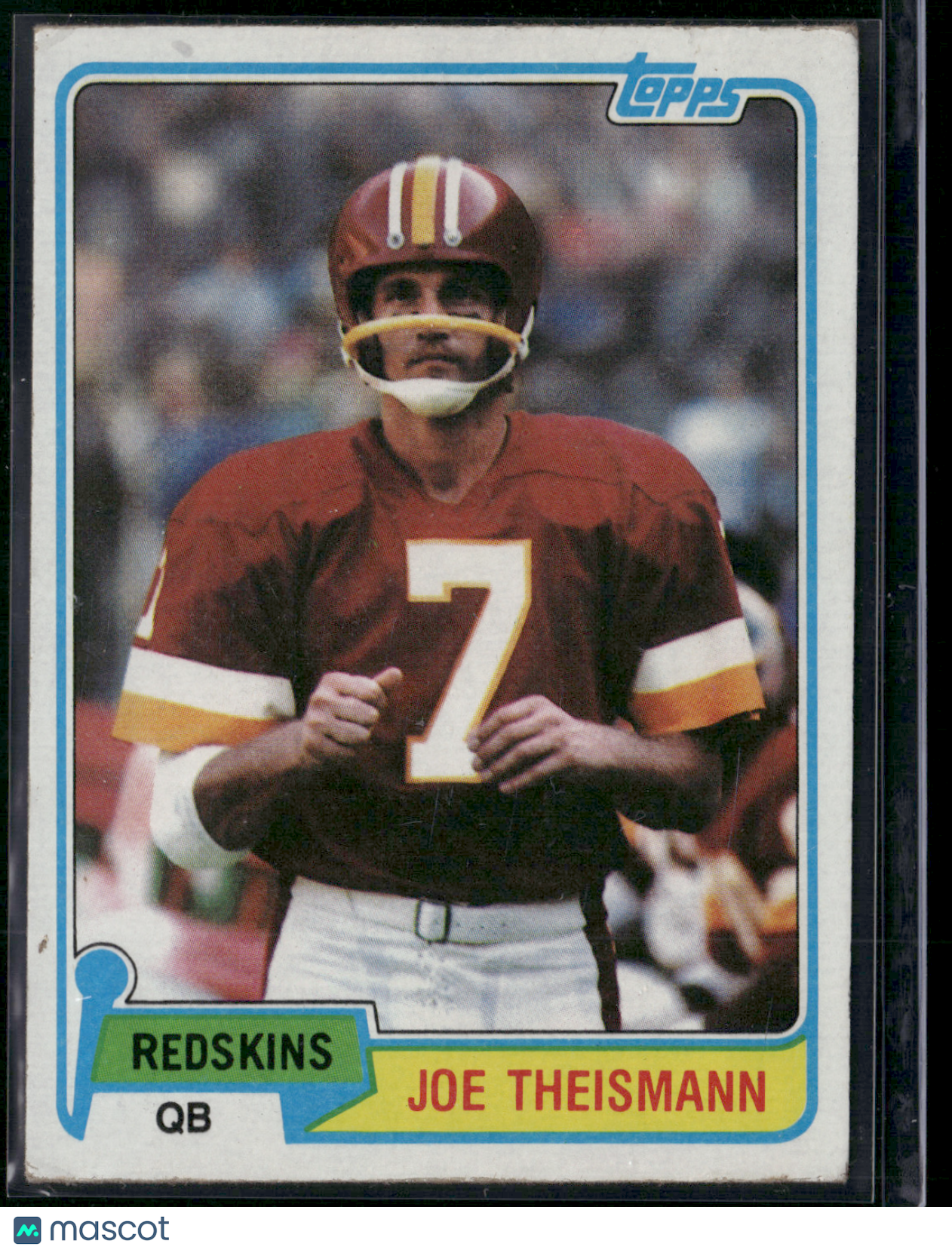 1981 Topps JOE THEISMANN #165 Bottom Edge Crush (VG)
