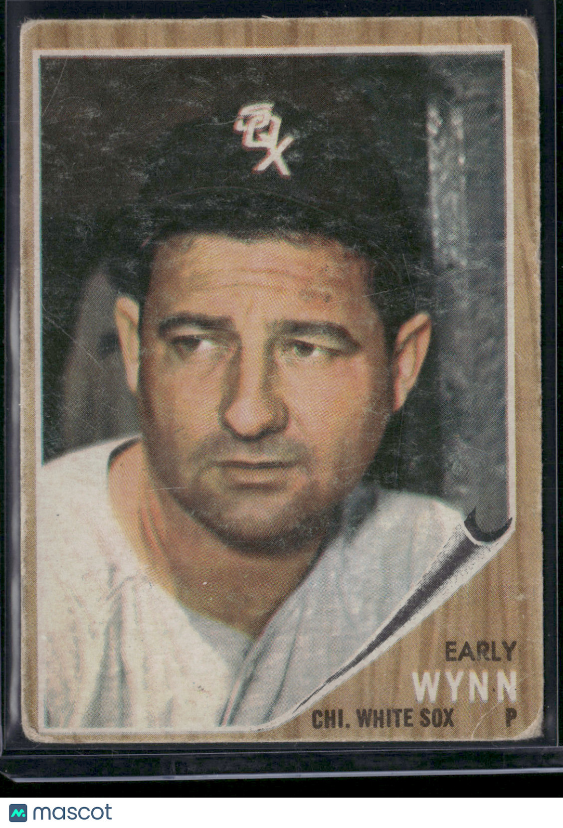 1962 Topps EARLY WYNN #385 Wrinkles Scratches (Good)