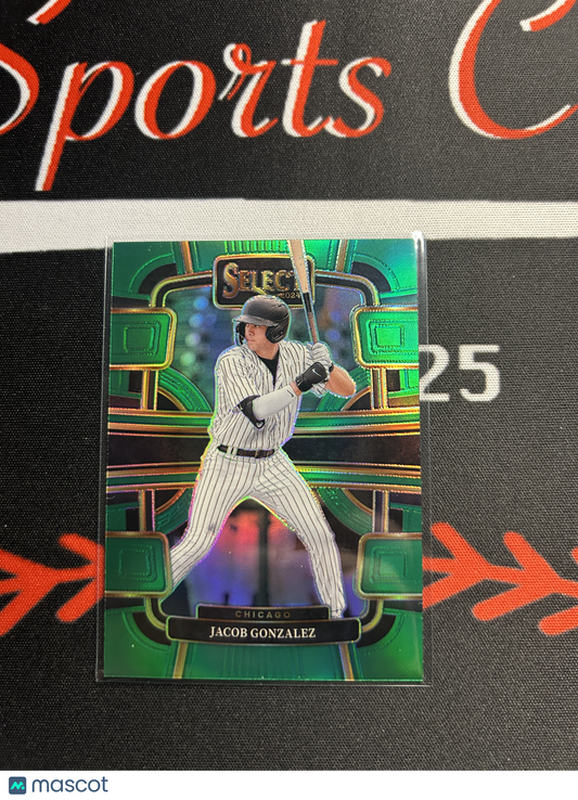 2024 Select Baseball JACOB GONZALEZ #23 Concourse Green Prizm 2/5🔥