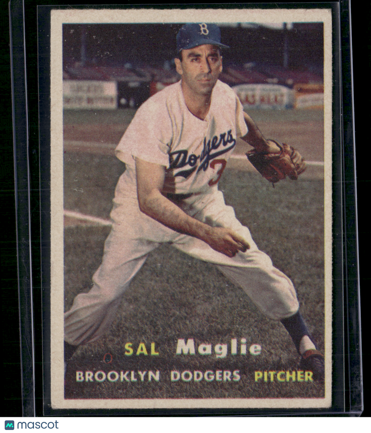1957 Topps SAL MAGLIE #5 Surface Dimple (VG/EX-EX)