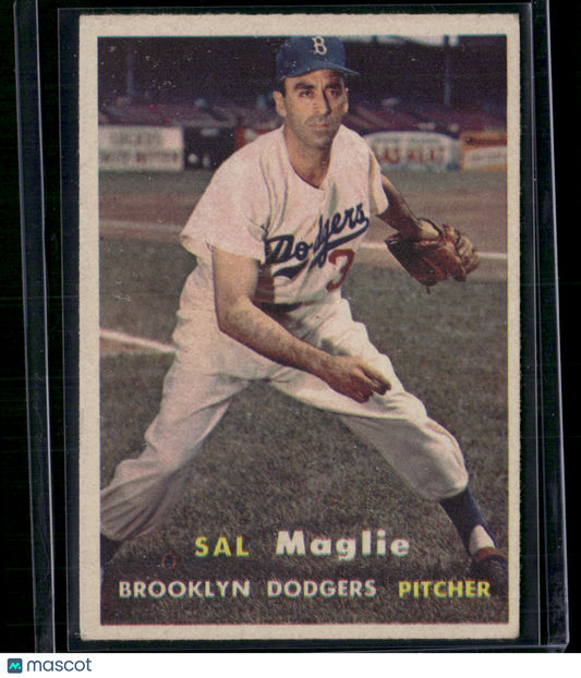 1957 Topps SAL MAGLIE #5 Surface Dimple (VG/EX-EX)