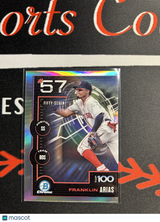 2025 Bowman FRANKLIN ARIAS #BTP-57 Top 100 Chrome