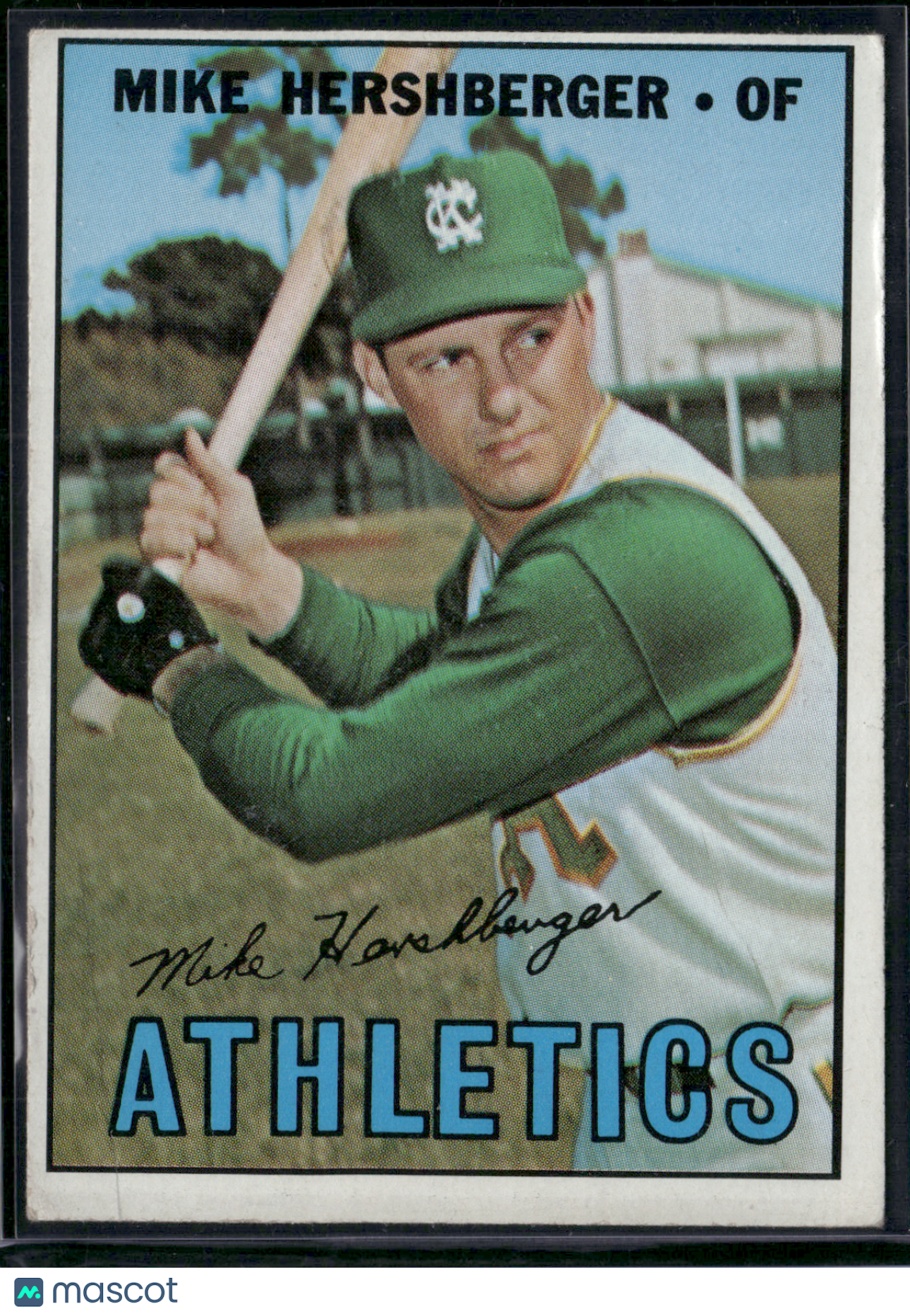 1967 Topps MIKE HERSHBERGER #323 (Good - Wrinkle)