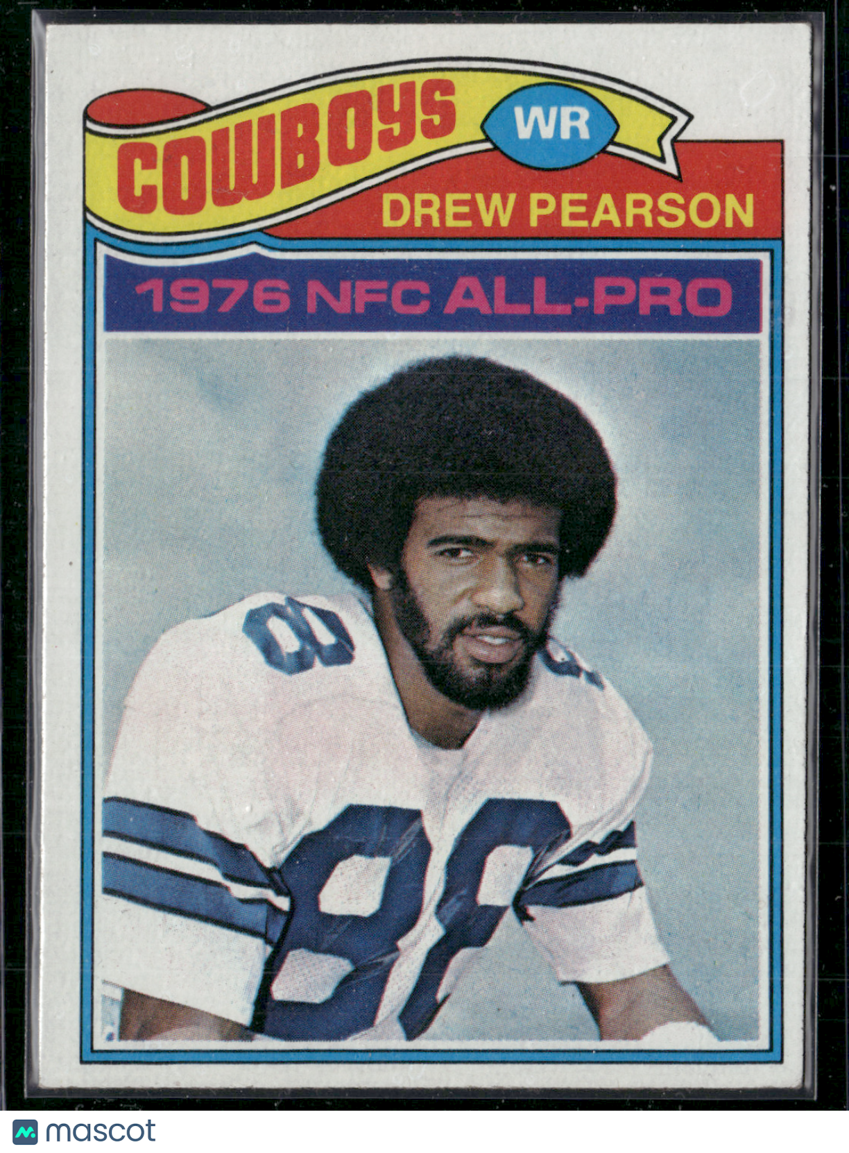 1977 Topps DREW PEARSON #130 Stain on Back (EX)