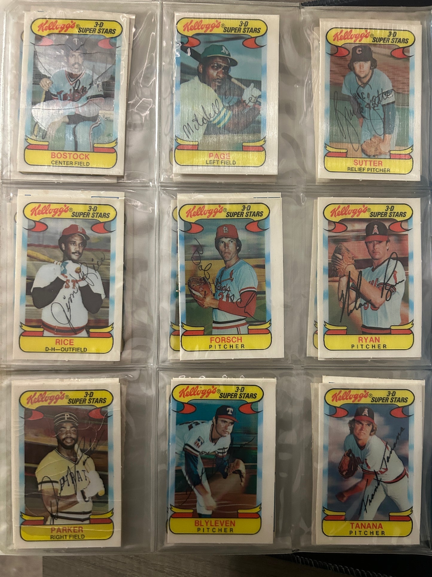 1978 3D Super Stars COMPLETE SET 57/57 Cards (VG-VG/EX)