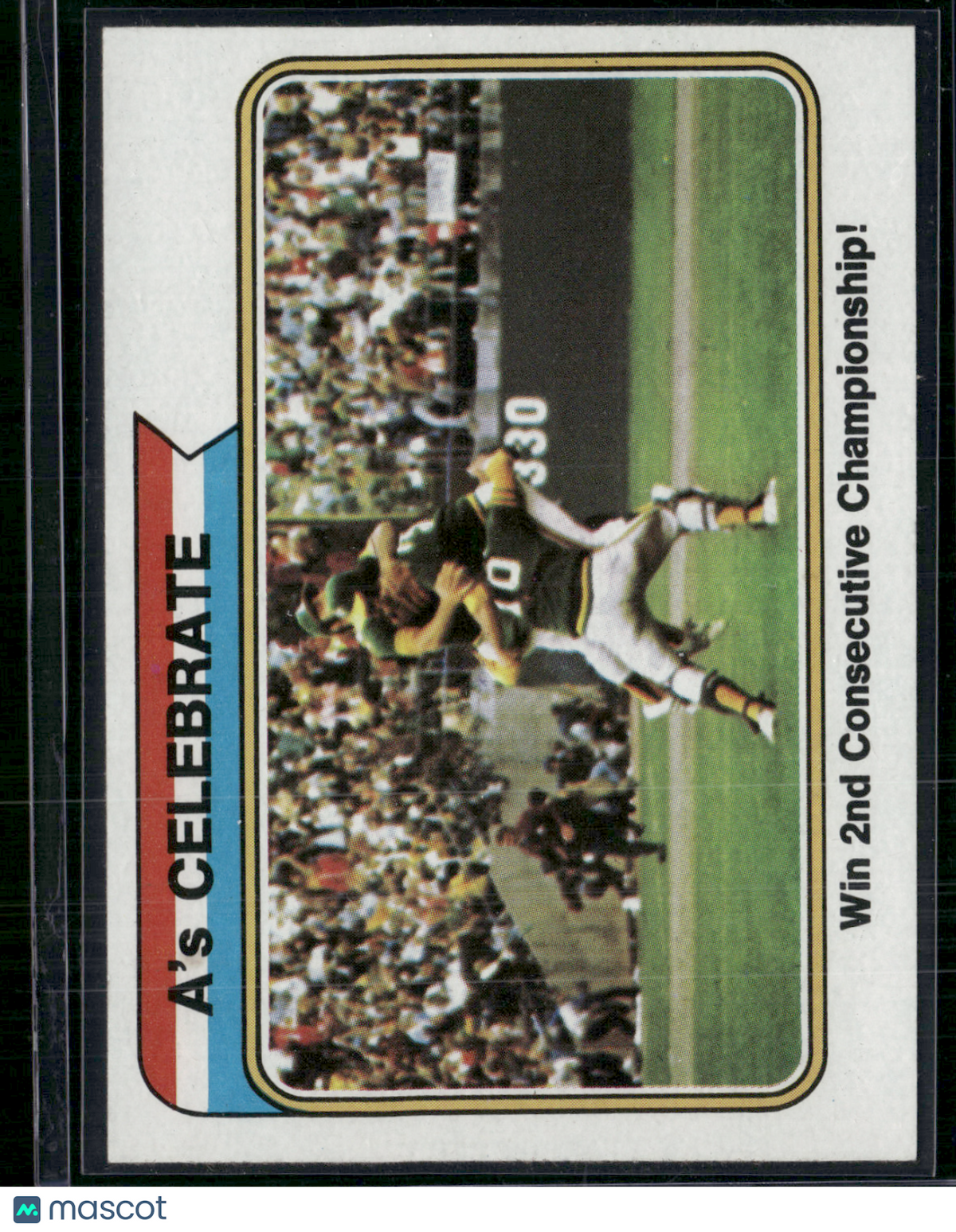 1974 Topps A'S CELEBRATE #479 1973 World Series (EX/MT-NM)