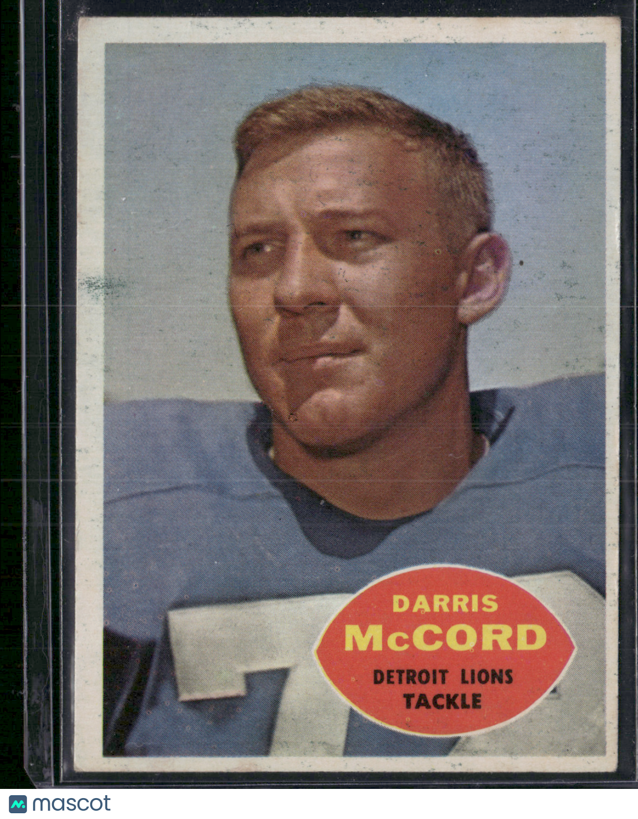 1960 Topps DARRIS MCCORD #45 Print Lines Indent (VG-VG/EX)