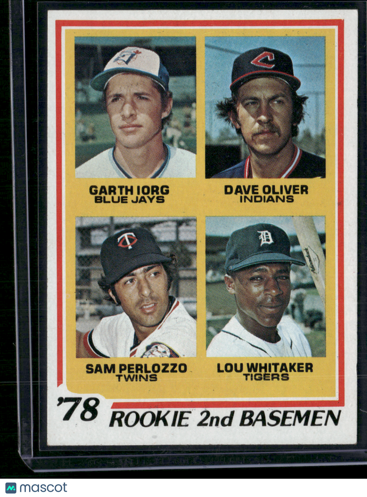1978 Topps LOU WHITAKER/PERLOZZO/OLIVER/IORG #704 Rookie 2nd Basemen (EX)