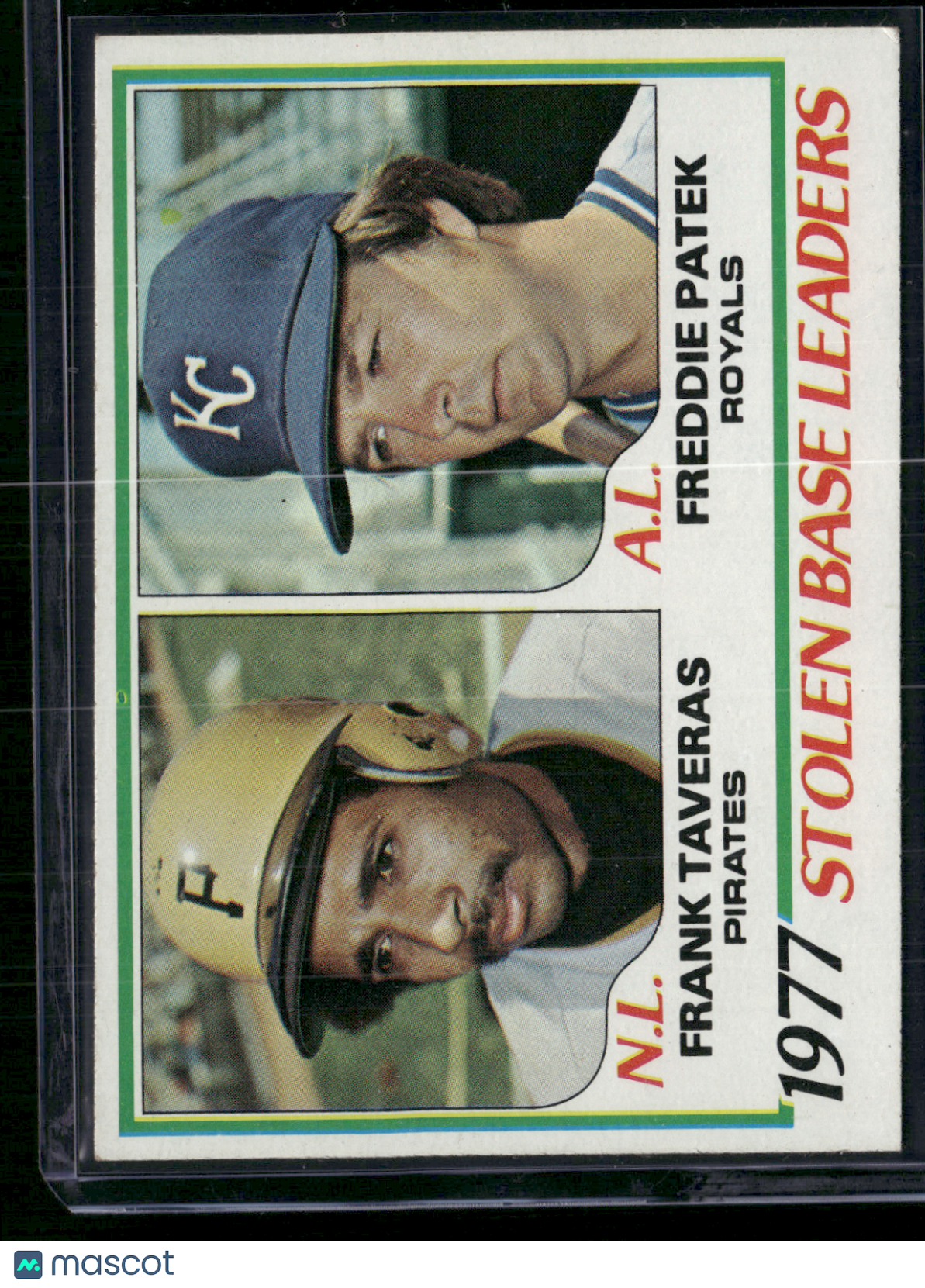 1978 Topps FRANK TAVERAS/FREDDIE PATEK #204 1977 Stolen Base Leaders (EX-EX/MT)