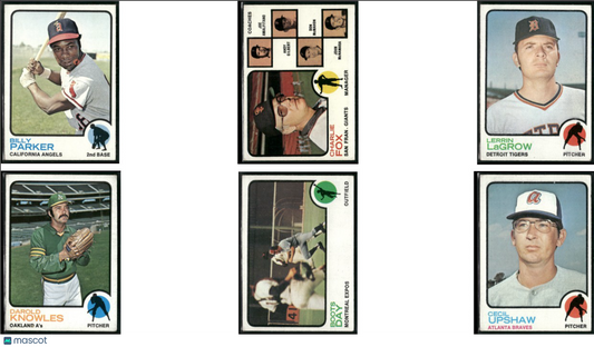 1973 Topps 6 ~ CARDLOT Billy Parker/Cecil Upshaw (VG-VG/EX)