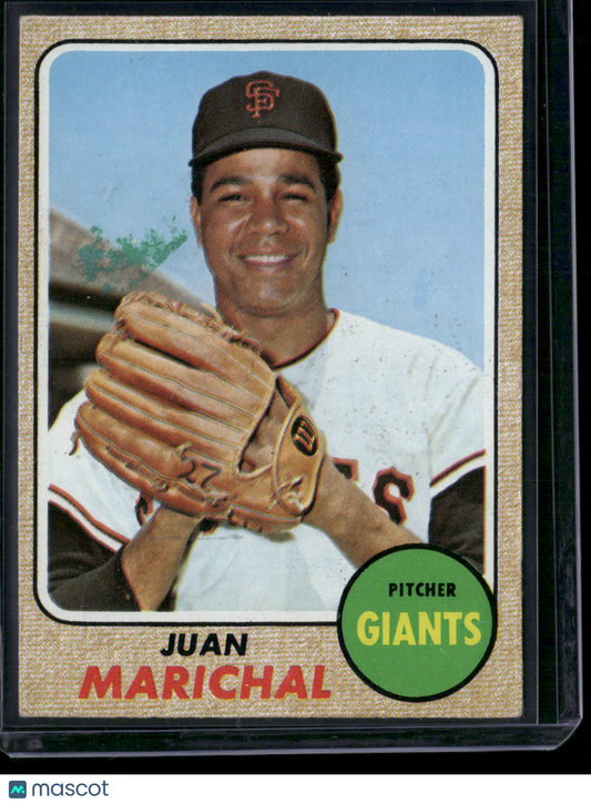1968 Topps JUAN MARICHAL #205 Staining (VG)
