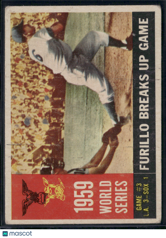 1960 Topps FURILLO BREAKS UP GAME (CARL FURILLO) #387 1959 World Series
