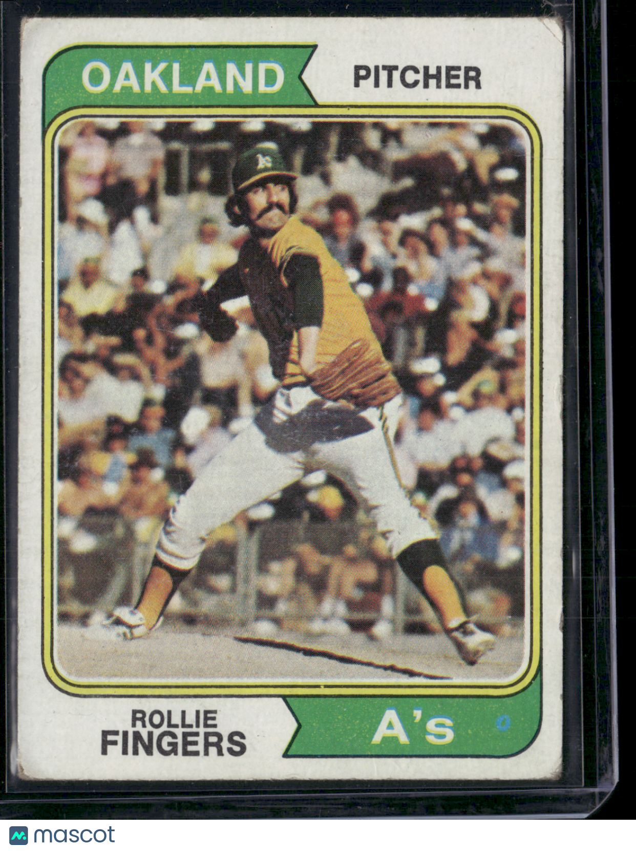 1974 Topps ROLLIE FINGERS #212 Light Wrinkle (VG)
