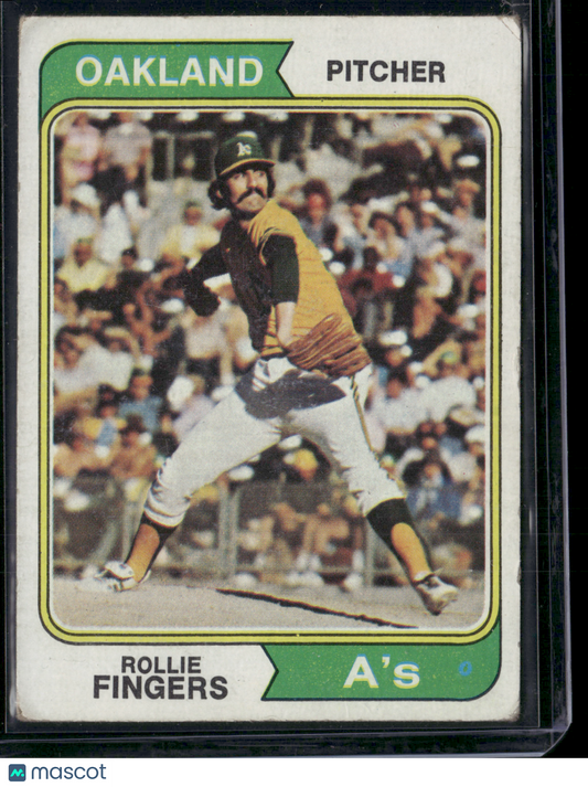 1974 Topps ROLLIE FINGERS #212 Light Wrinkle (VG)