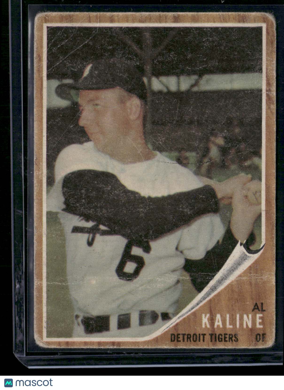 1962 Topps AL KALINE #150 Paper Loss on Back (Poor)