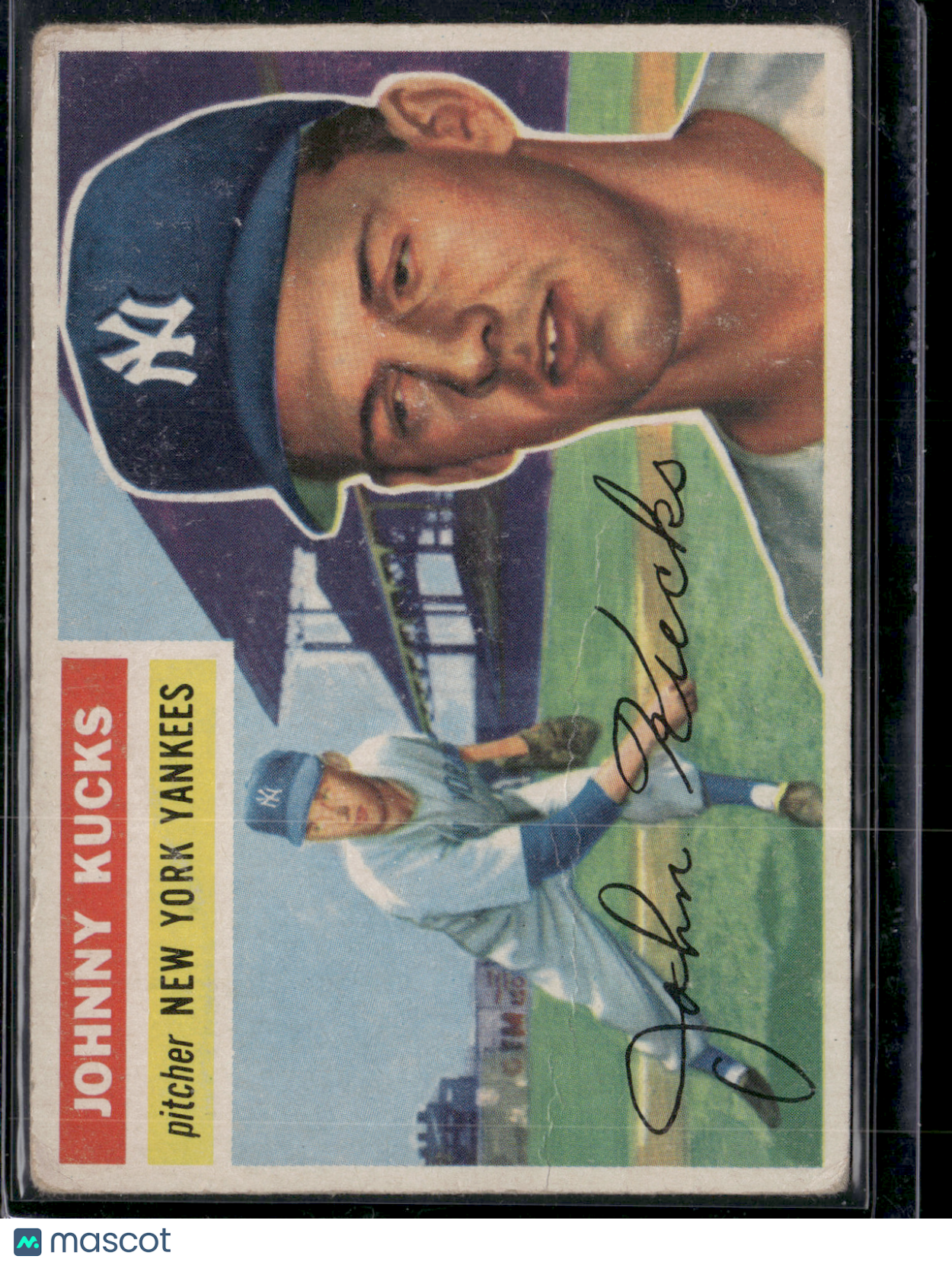 1956 Topps JOHNNY KUCKS #88 Light wrinkling