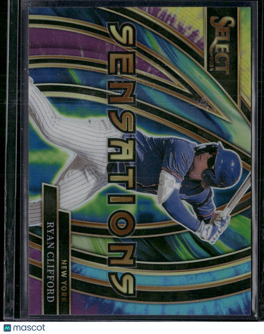 2024 Select Baseball RYAN CLIFFORD #21 Gold Mojo Prizm 7/25 Sensations