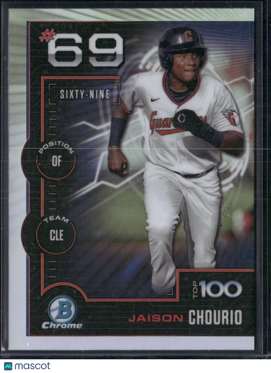2025 Bowman JAISON CHOURIO #BTP-69 Top 100 Chrome