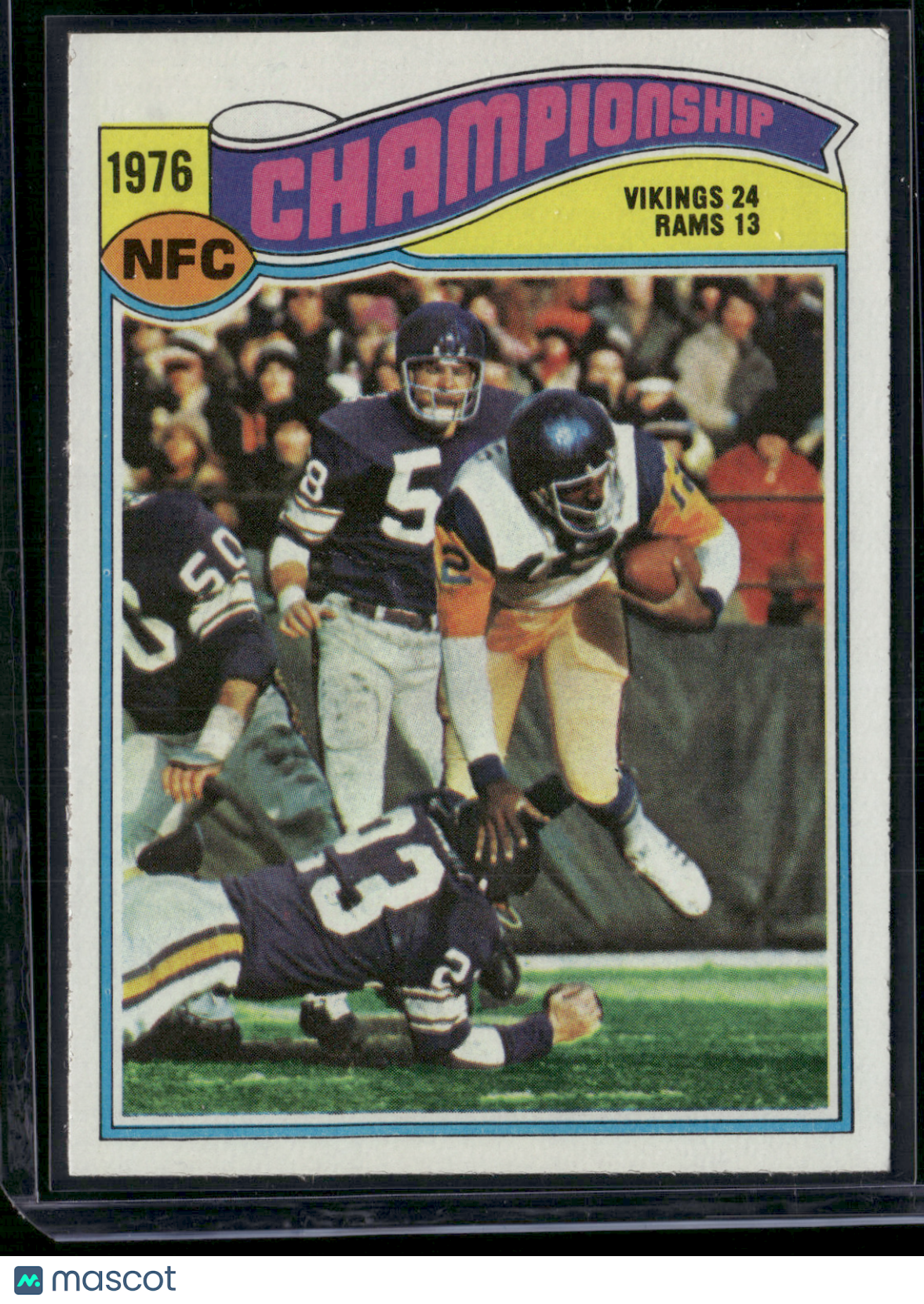 1977 Topps 1976 NFC CHAMPIONSHIP GAME #527 VIKINGS/RAMS (EX)