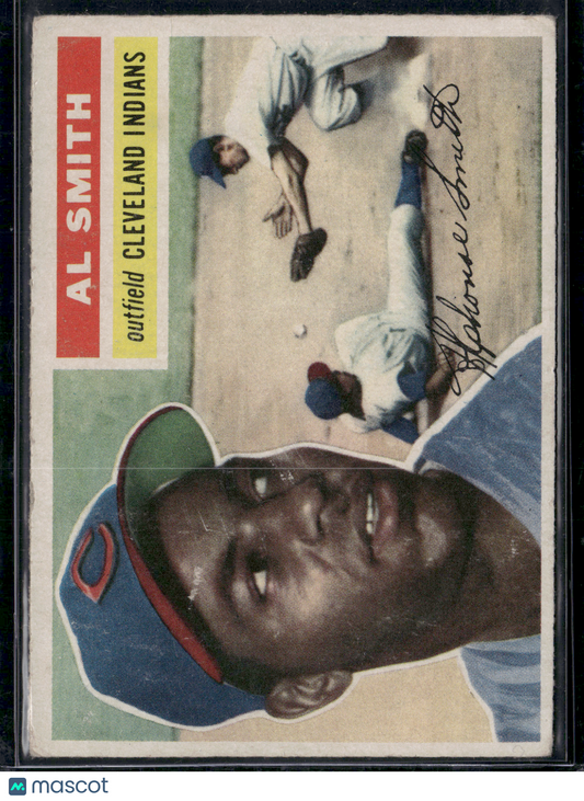 1956 Topps AL SMITH #105 Surface wear and wrinkling on back