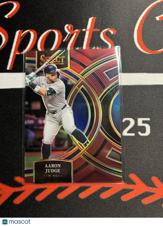 2024 Select Baseball AARON JUDGE #37 Premier Red and Gold Mojo Prizm 77/149
