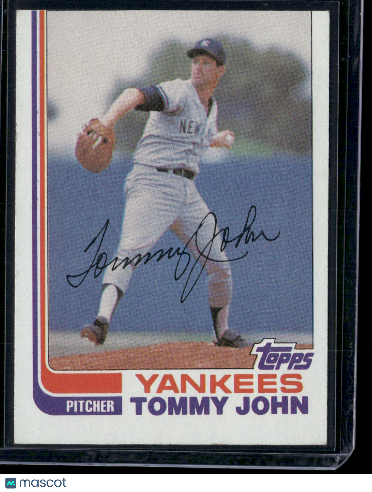 1982 Topps TOMMY JOHN #75 (EX)
