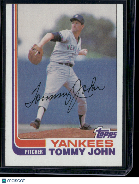 1982 Topps TOMMY JOHN #75 (EX)