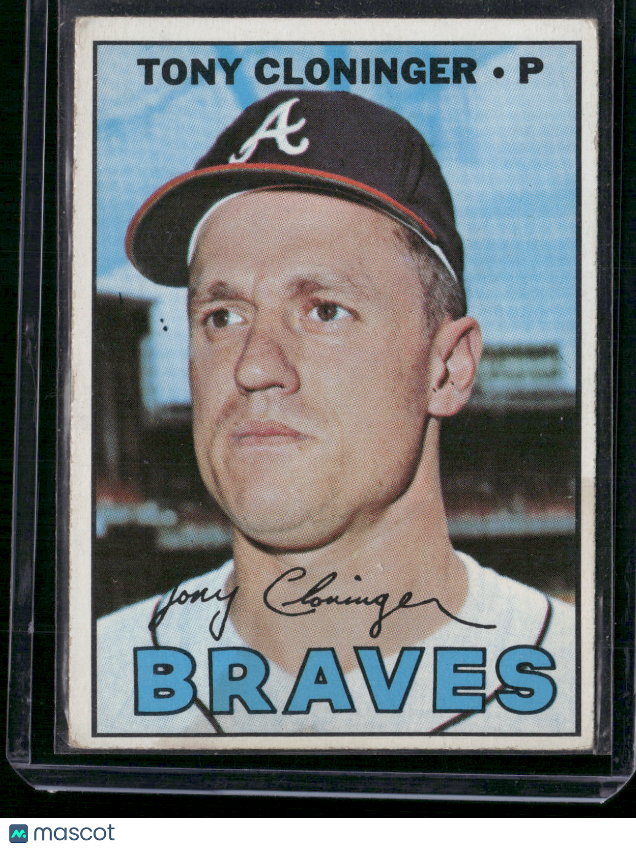 1967 Topps TONY CLONINGER #490